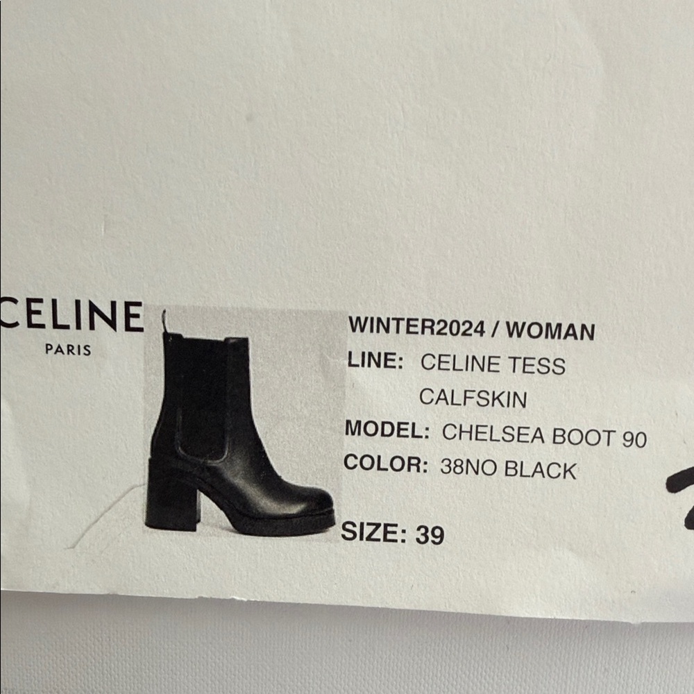 Celine “Chelsea” platform Boots size 39 NWT - Picture 2 of 15
